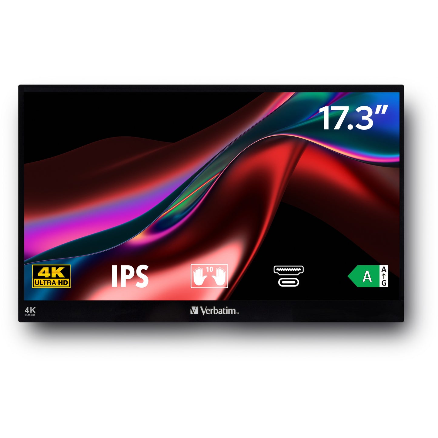 Verbatim PMT-17 4K Portable Touchscreen Monitor 17.3" 4K UHD