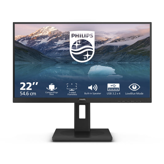 Philips 54.6cm (21.5") 222S9JML 16:09 HDMI+DP Lift black