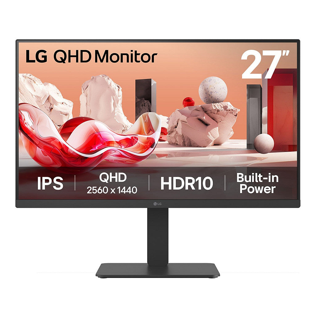 68,6cm/27" (2560x1440) LG 27BA54QB-B 16:9 IPS 5ms HDMI DisplayPort USB VESA Speaker HDR Black