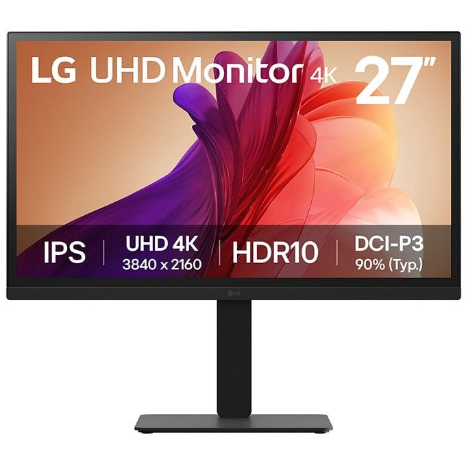 68,4cm/27" (3840x2160) LG 27BA45U-B 16:9 4K UHD IPS 5ms 60Hz HDR10 2xHDMI DP Pivot Black