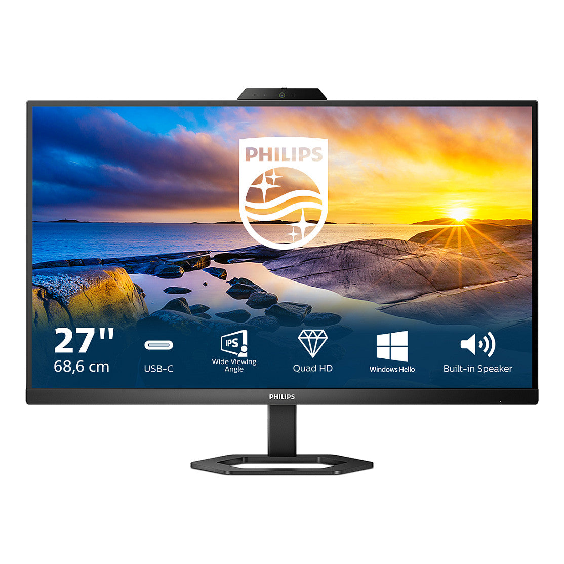 Philips 68.5cm (27.0") 27E1N5600HE 16:09 HDMI+DP+USB-C WebC.