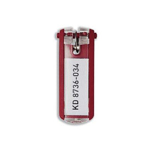 Schlüsselanhänger Key Clip 6 Stück rot