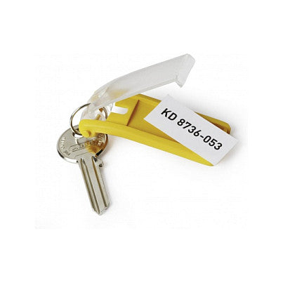 Schlüsselanhänger Key Clip 6 Stück gelb