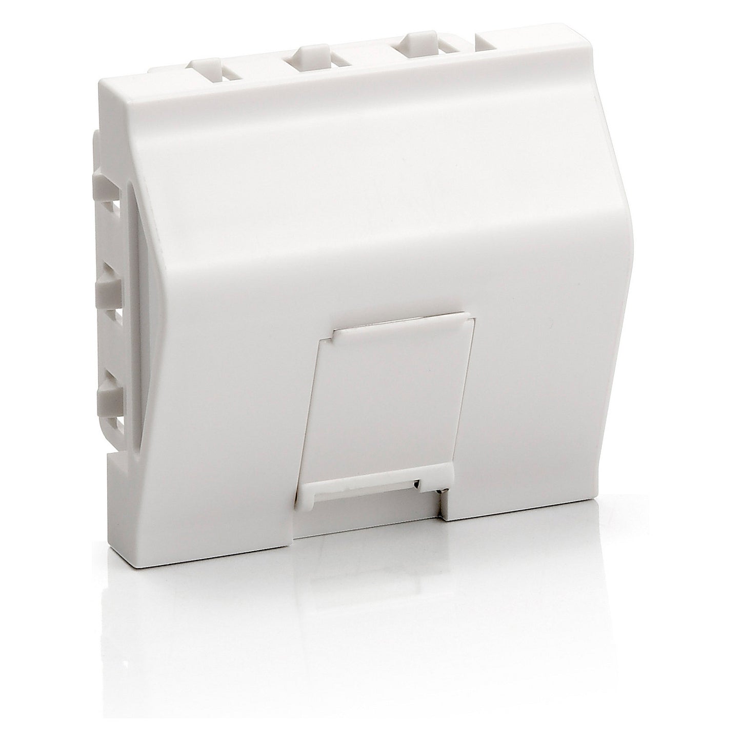 Equip Unterputzdose Einsatz French 1 Keystone 45x45 RAL9010 Polybeutel