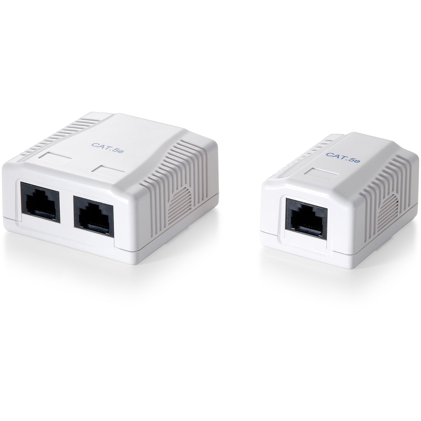 Equip Aufputzdose Cat6 2xRJ45 UTP Premium RAL 9010 Reinweiß Polybeutel