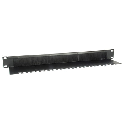 Equip 19" Kabeldurchführung 1HE mit Bürsteneinsatz schwarz