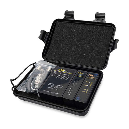 Equip Kabeltester Netzwerk f. RJ45/RJ11/RJ12/BNC Kabel sw
