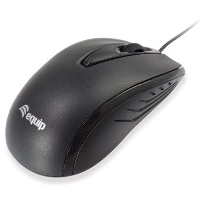 Equip Optische Maus USB Kompakt Rechts-Linkshänder 1.2m sw