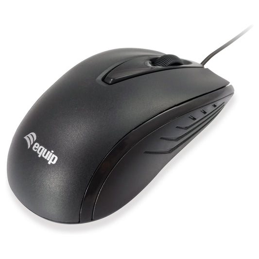 Equip Optische Maus USB Kompakt Rechts-Linkshänder 1.2m sw