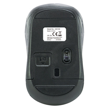Equip Optische Maus kabellos USB Mini R+L grau