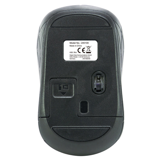 Equip Optische Maus kabellos USB Mini R+L grau