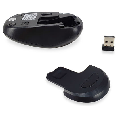 Equip Optische Maus kabellos USB Komfort R+L schwarz