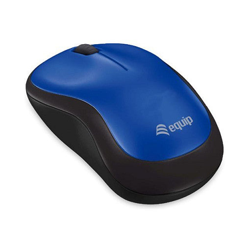 Equip Optische Maus kabellos USB Komfort R+L blau