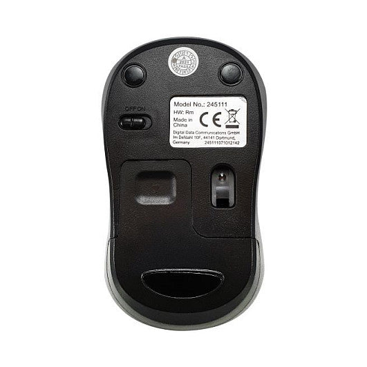 Equip Optische Maus kabellos USB Komfort R+L blau