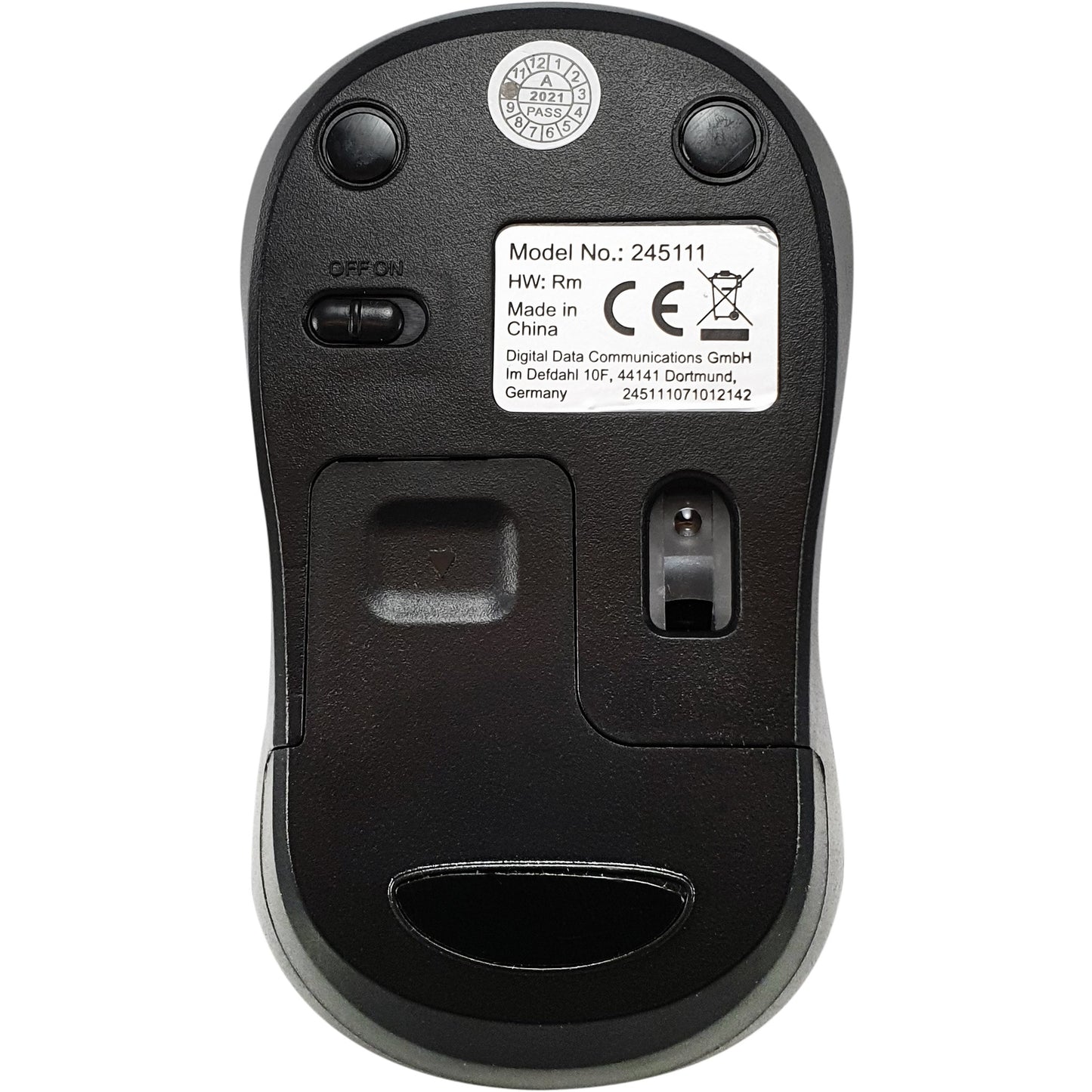 Equip Optische Maus kabellos USB Komfort R+L rot