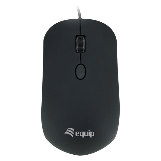 Equip Optische Maus USB Komfort Rechts-Linkshänder 1.8m sw