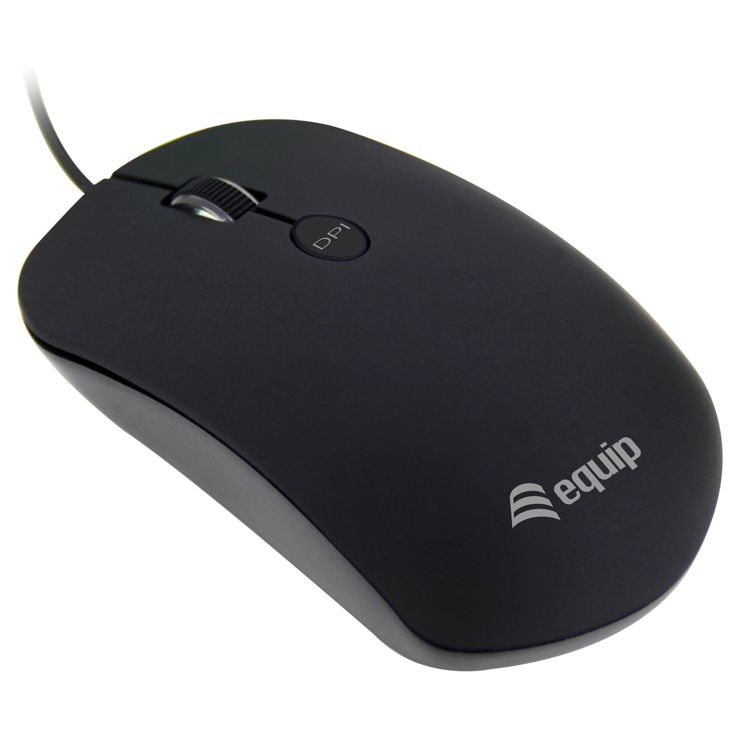 Equip Optische Maus USB Komfort Rechts-Linkshänder 1.8m sw