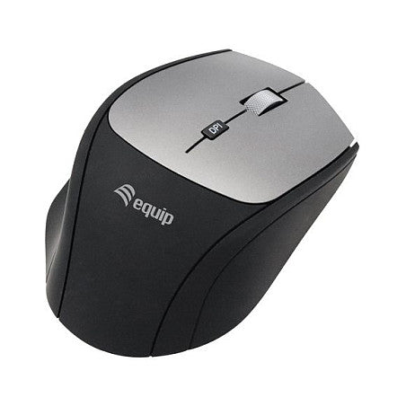 Equip Optische Maus kabellos USB-Komfort USB-C/A R+L schwarz