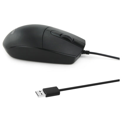 Equip Optische Maus USB-A Silent Rechts-Linkshänder 1.5m sw