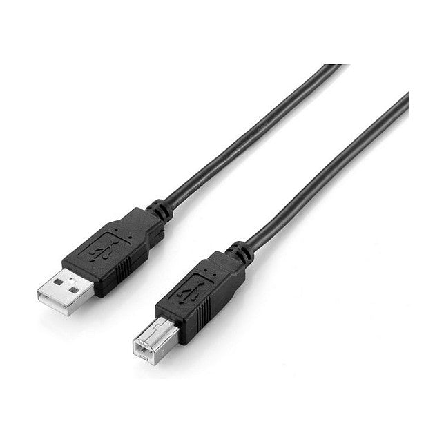 Equip USB Kabel 2.0 A-B St/St 2.00m schwarz Polybeutel