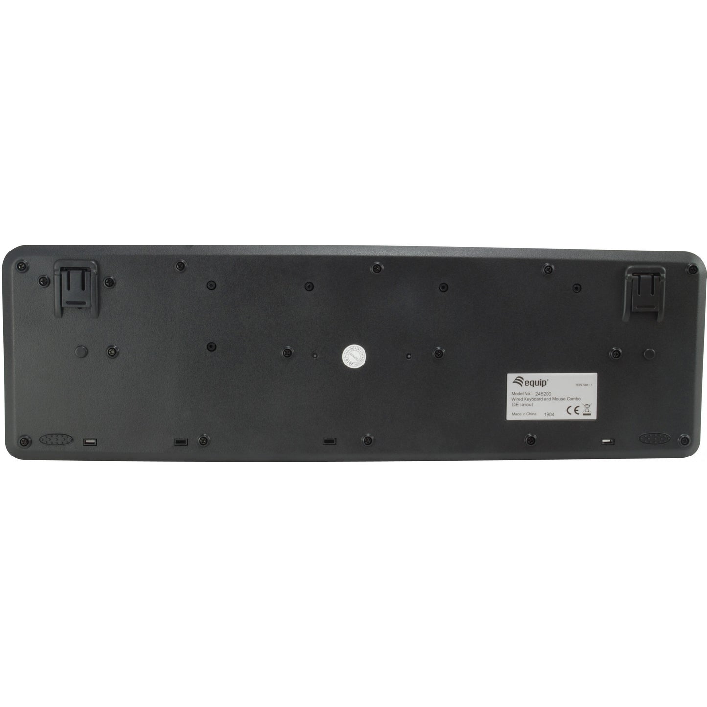 Equip Kabelgebundene Kombi Keyboard+Mouse. schwarz. deutsch