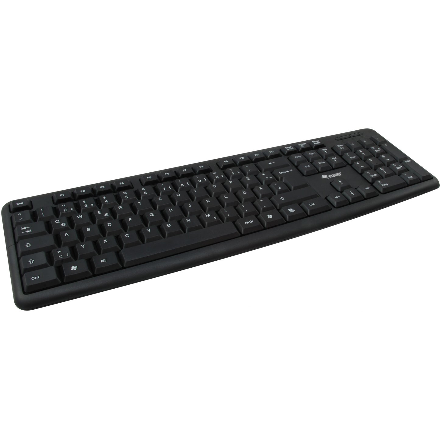 Equip Kabelgebundene Kombi Keyboard+Mouse. schwarz. deutsch