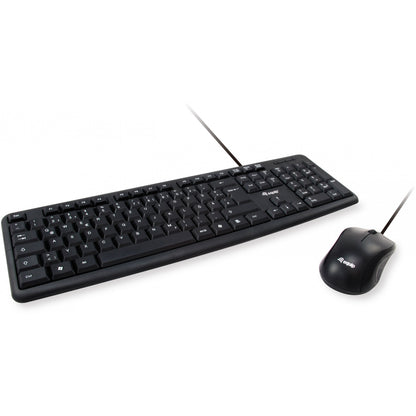 Equip Kabelgebundene Kombi Keyboard+Mouse. schwarz. spanisch
