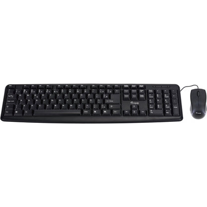 Equip Kabelgebundene Kombi Keyboard+Mouse. schwarz. spanisch