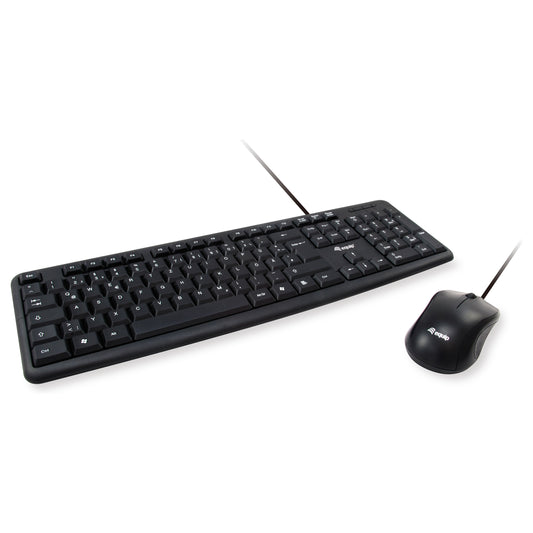 Equip Kabelgebundene Kombi Keyboard+Mouse. schwarz. italieni