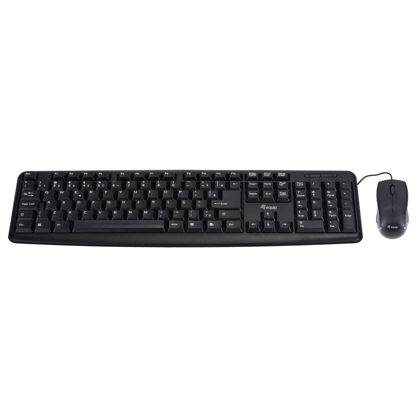 Equip Kabelgebundene Kombi Keyboard+Mouse. schwarz. italieni