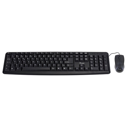 Equip Kabelgebundene Kombi Keyboard+Mouse. schwarz. italieni