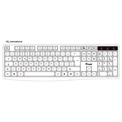 Equip Kabelgebundene USB Keyboard schwarz.US Layout