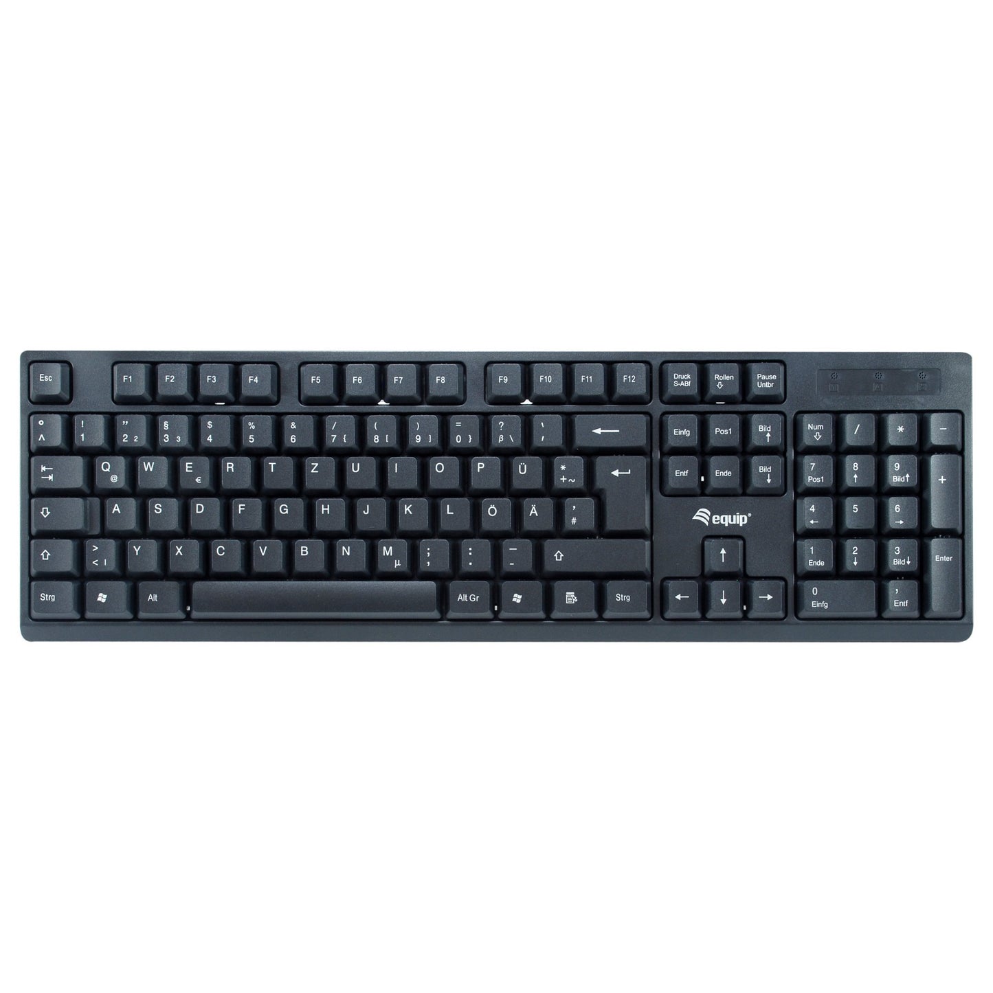 Equip Wireless Tastatur + Maus. Layout deutsch schwarz