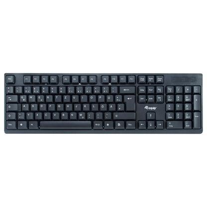 Equip Wireless Tastatur + Maus. Layout deutsch schwarz