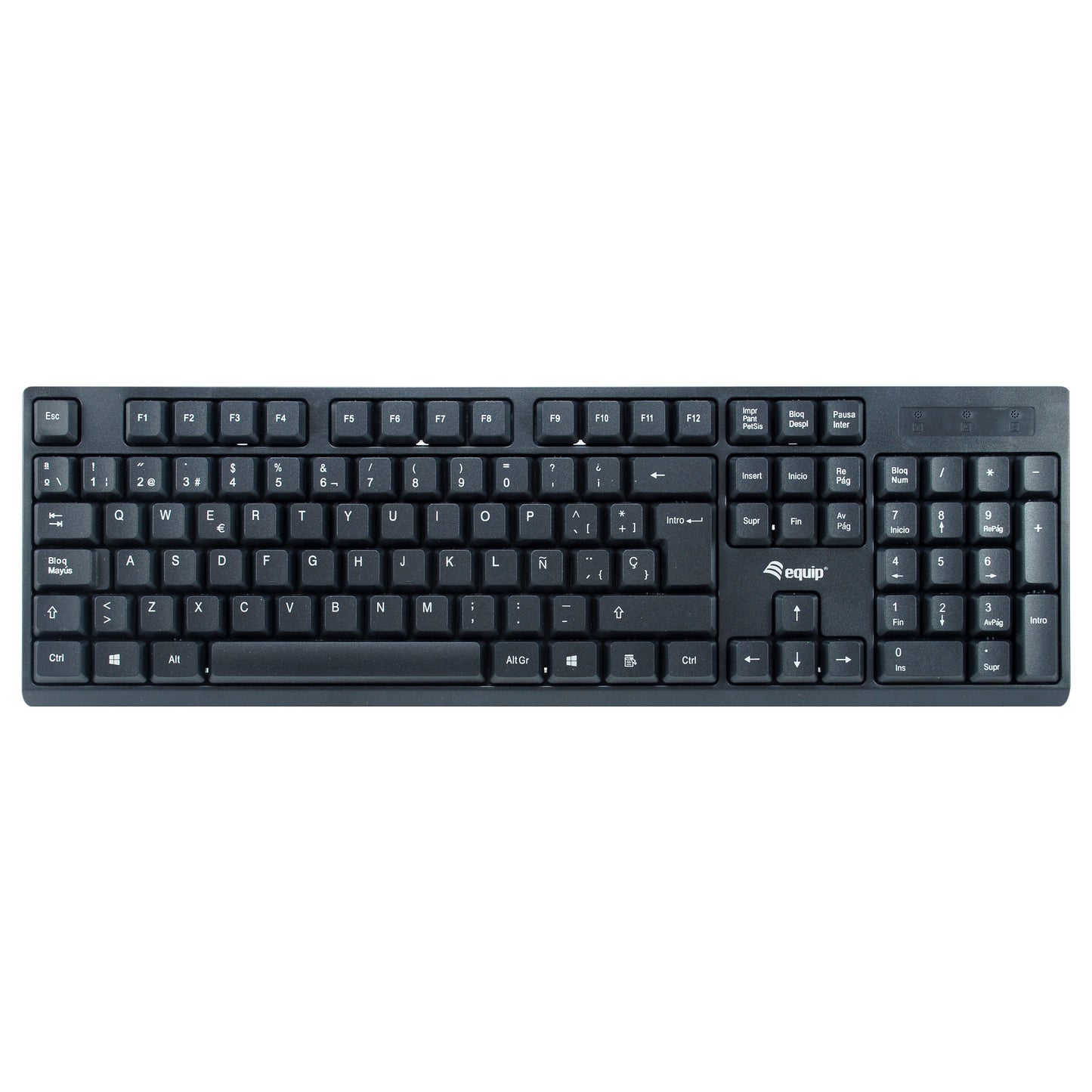 Equip Wireless Tastatur + Maus. Layout spanisch schwarz