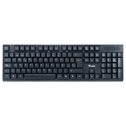Equip Wireless Tastatur + Maus. Layout spanisch schwarz