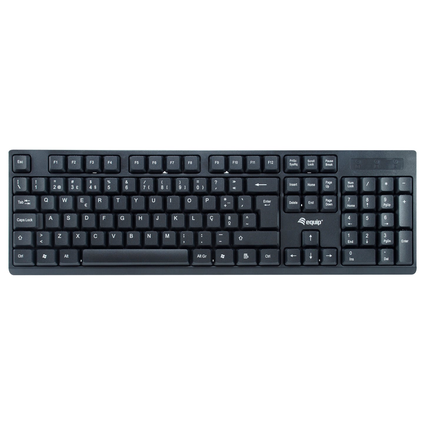 Equip Wireless Tastatur + Maus. Layout portugiesisch schwarz