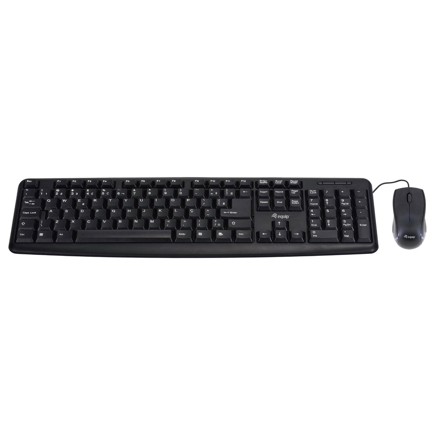 Equip Kabelgebundene Kombi Keyboard+Mouse. schwarz. portugie