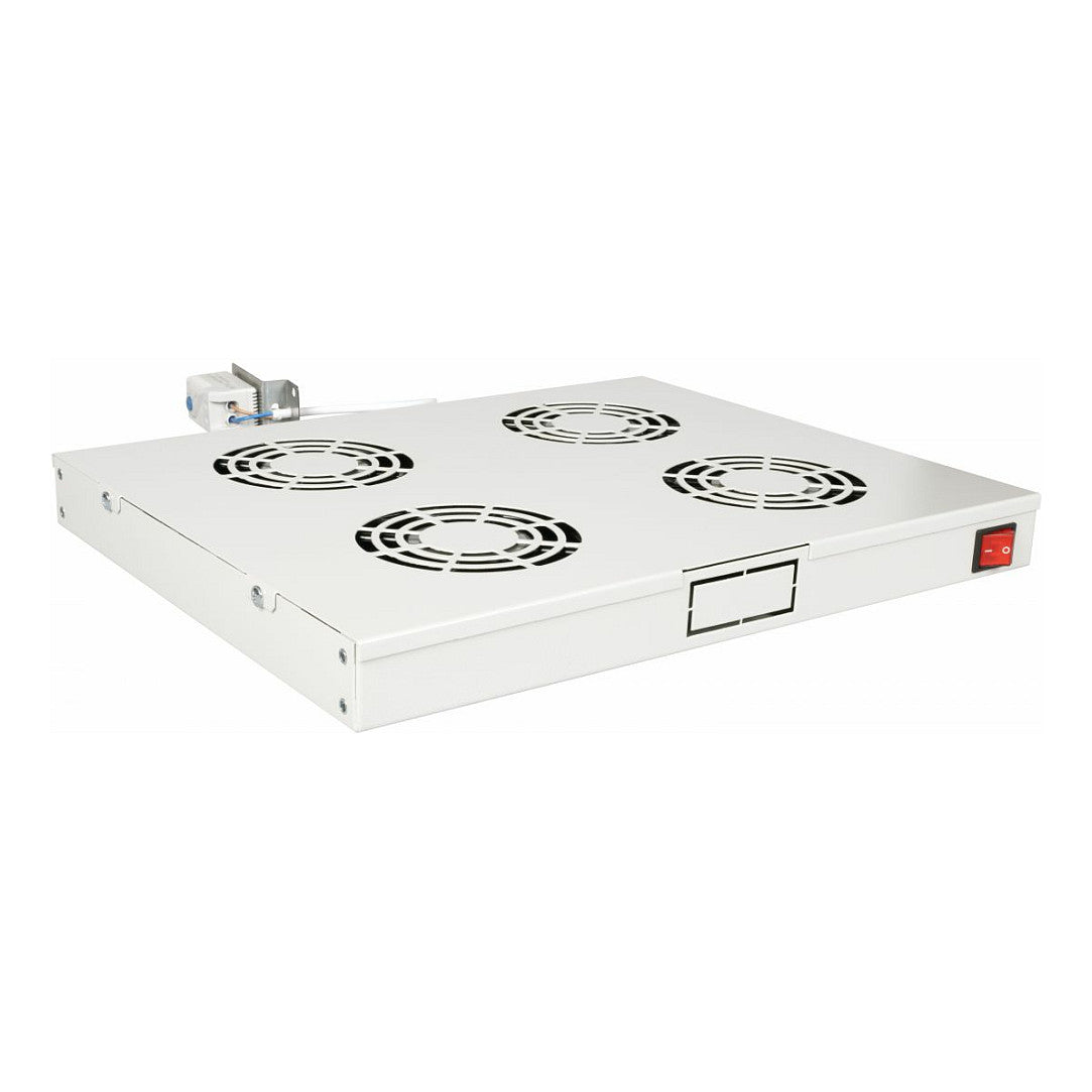 Equip Lüftermodul 19" für Serverschränke. 4xLüfter RAL7035