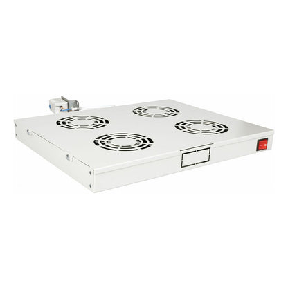 Equip Lüftermodul 19" für Serverschränke. 4xLüfter RAL7035