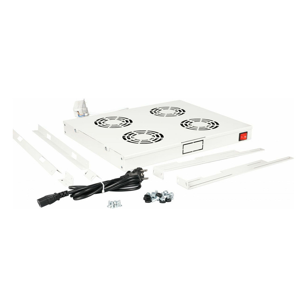 Equip Lüftermodul 19" für Serverschränke. 4xLüfter RAL7035
