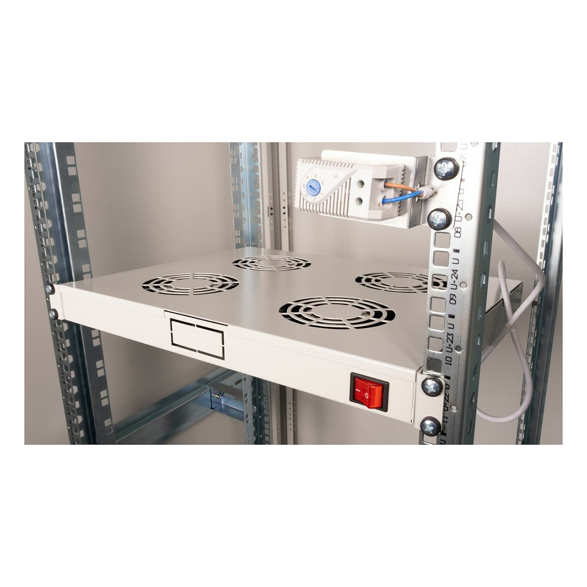 Equip Lüftermodul 19" für Serverschränke. 4xLüfter RAL7035