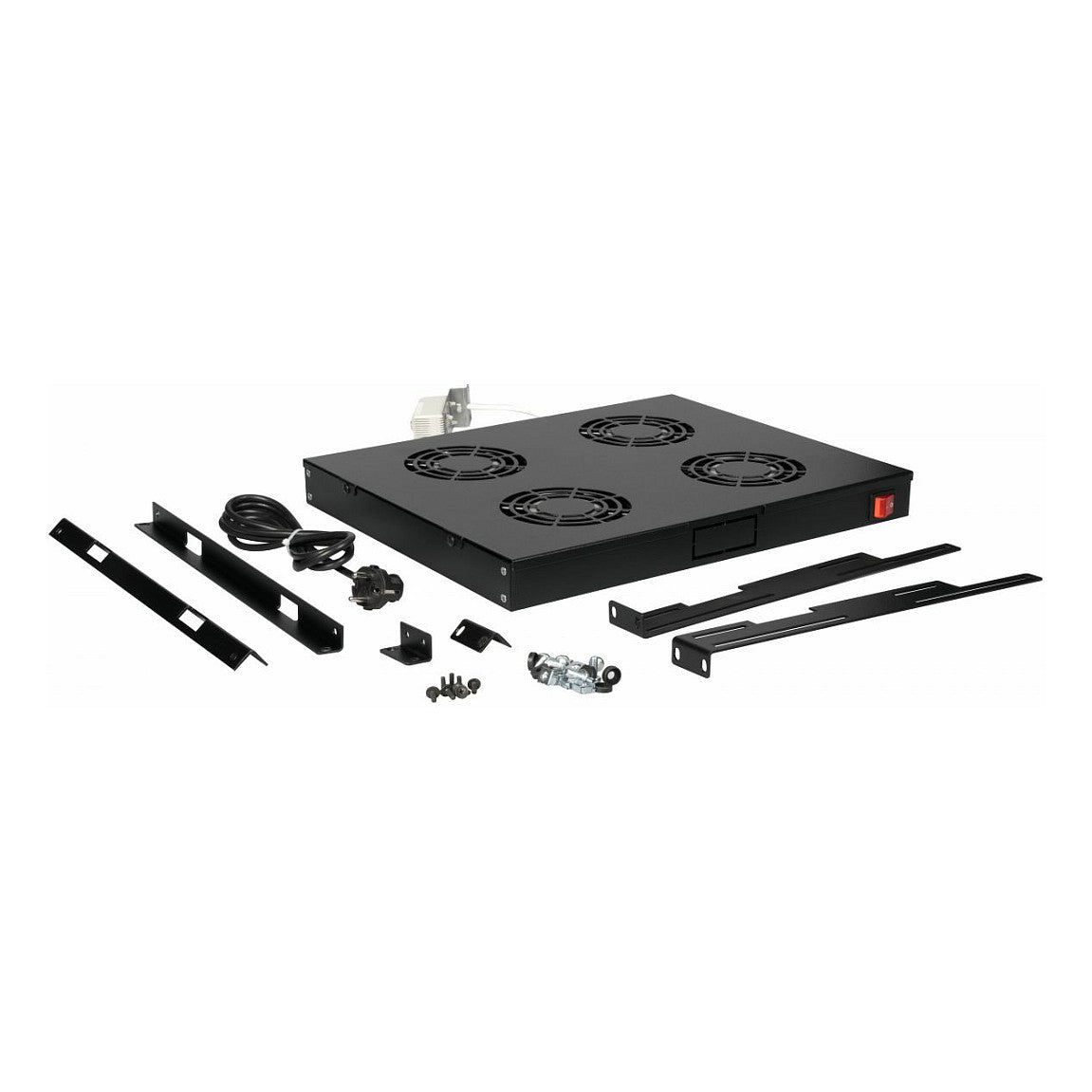 Equip Lüftermodul 19" für Serverschränke. 4xLüfter RAL9005