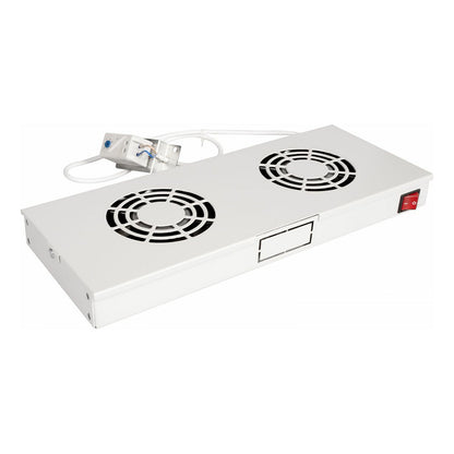 Equip Lüftermodul 19" für Serverschränke. 2xLüfter RAL7035