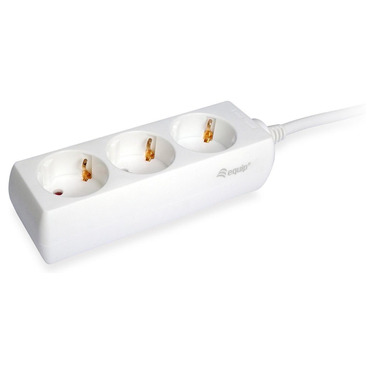 Equip Steckdosenleiste 3-fach Schuko 1.5m Kabel