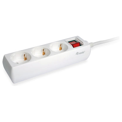 Equip Steckdosenleiste 3-fach Schuko 1.5m Kabel mit Schalter