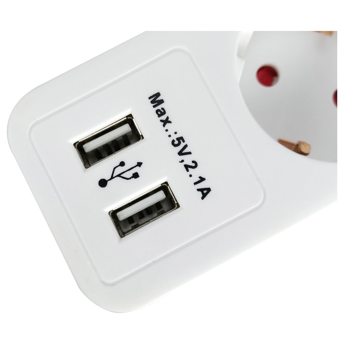 Equip Steckdosenleiste 5-fach Schuko 1.5m Kabel.2xUSB.Schutz
