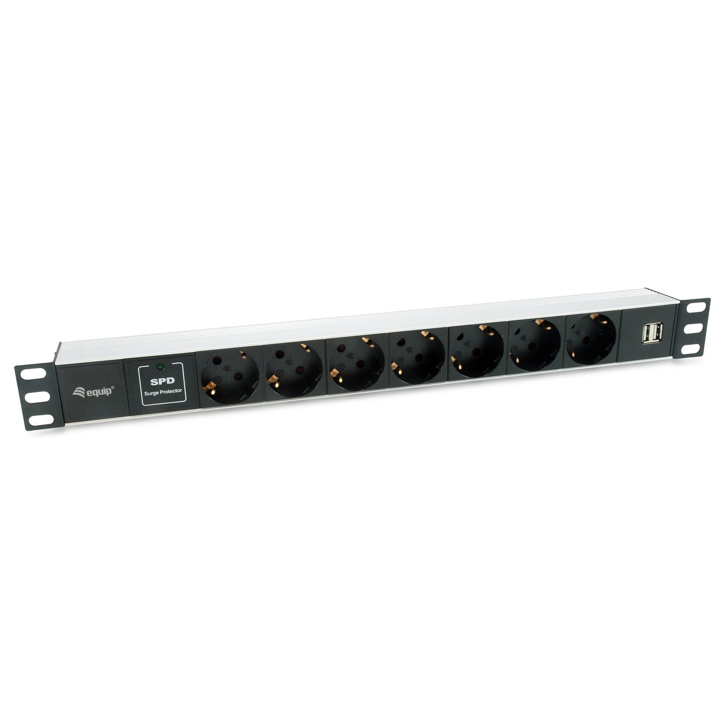 Equip Steckdosenleiste 19"(1HE)7fach Schuko16A.1.8m Kabl. si