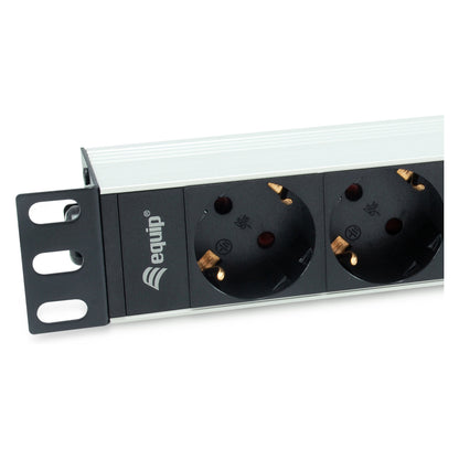 Equip Steckdosenleiste 10"(1HE)4fach Schuko.CEE 1.5m.Kabl.si