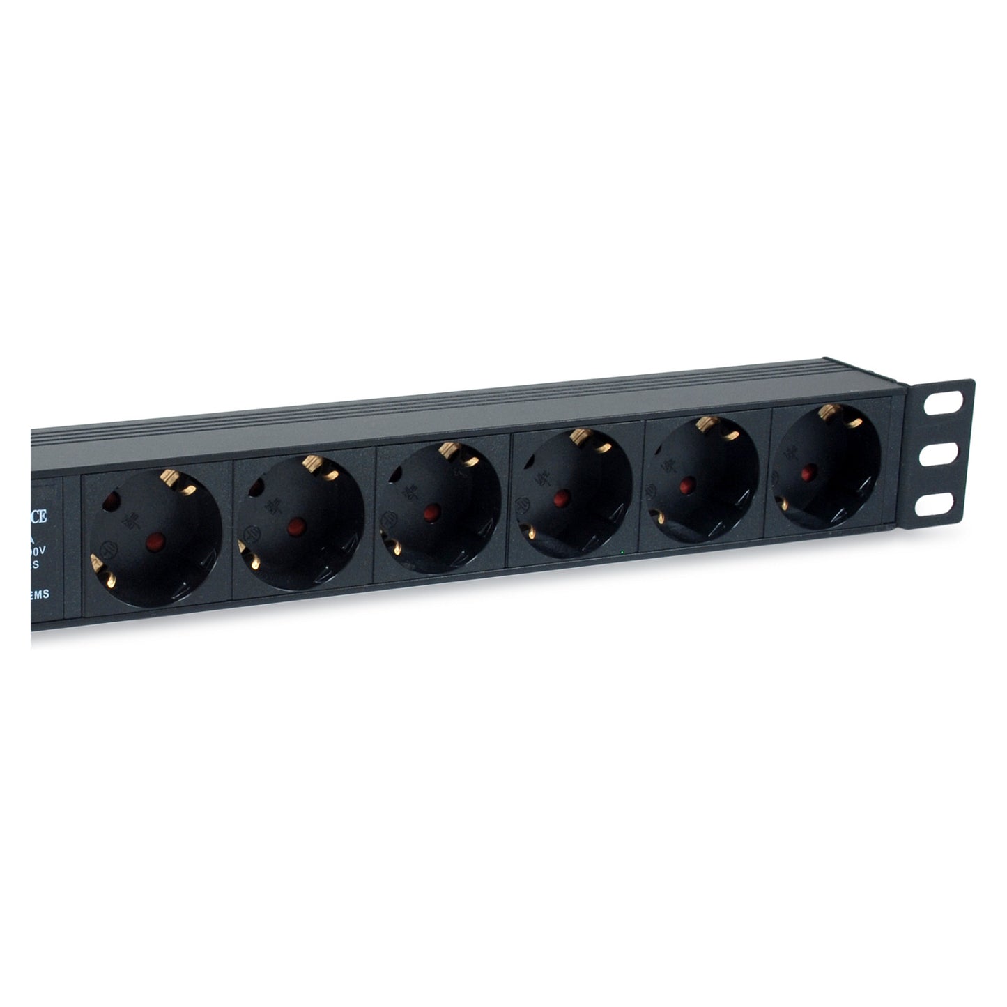 Equip Steckdosenleiste 19"(1HE)6fach mit Schuko + Schalt Alu